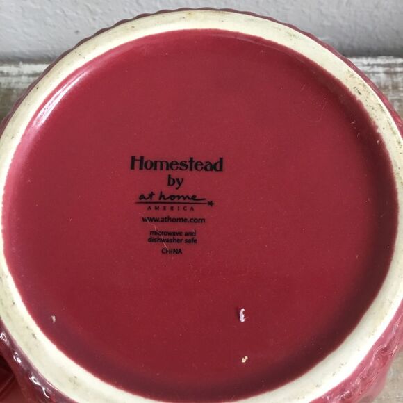 Planter bundle - two dark red planters one hobnail other geometric diamond pot - Picture 7 of 7